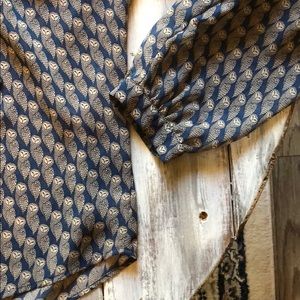 Owl Patterned Pleione Blouse